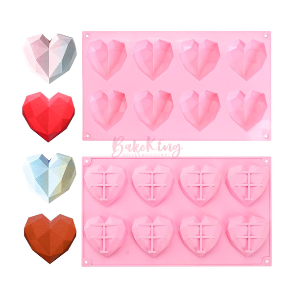 HEART MOULD 8 CAVITY